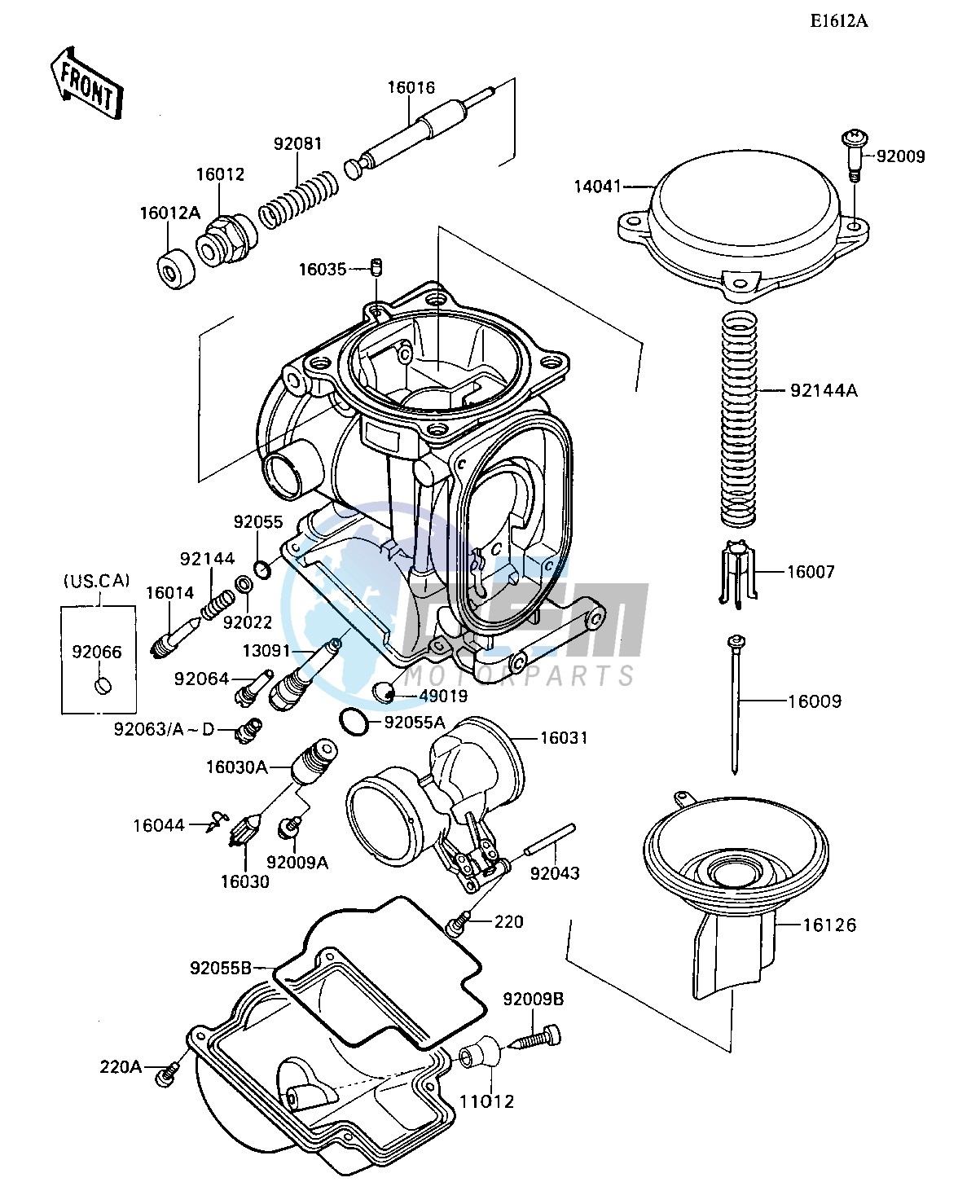 CARBURETOR PARTS -- 015043&NAMI.- -