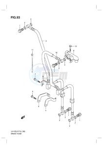 UH125Z BURGMAN EU drawing BRAKE HOSE