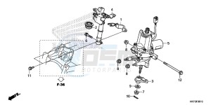 TRX420FA6G TRX420 Europe Direct - (ED) drawing STEERING SHAFT (EPS)