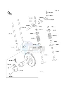 KAF 300 B [MULE 500] (B1-B2) [MULE 500] drawing VALVE-- S- -_CAMSHAFT-- S- --- KAF300-B2- -