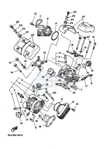 XV250 XV250M (BJP3) drawing CYLINDER HEAD