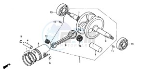 QR50 drawing CRANKSHAFT/PISTON