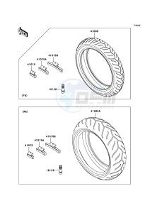 Z1000_ABS ZR1000C7F FR GB XX (EU ME A(FRICA) drawing Tires