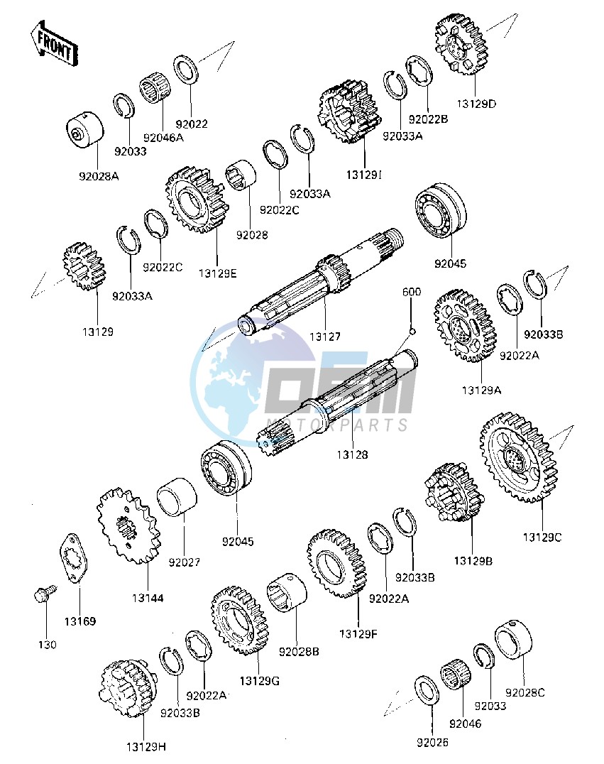 TRANSMISSION -- ZX600AE051056-- -