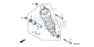 CB1000R9 France - (F / CMF) drawing REAR CUSHION