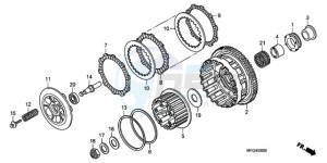 CB600FA France - (F / CMF 25K) drawing CLUTCH