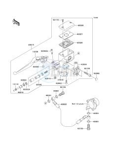 VN 1600 D [VULCAN 1600 NOMAD] (D6F-D8FA) D8F drawing CLUTCH MASTER CYLINDER