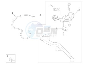 RSV4 1000 RR Racer Pack 2015 drawing Clutch lever