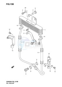 GS500 (P19) drawing OIL COOLER (GS500FK4 K5 K6 FUK4 K5 K6)