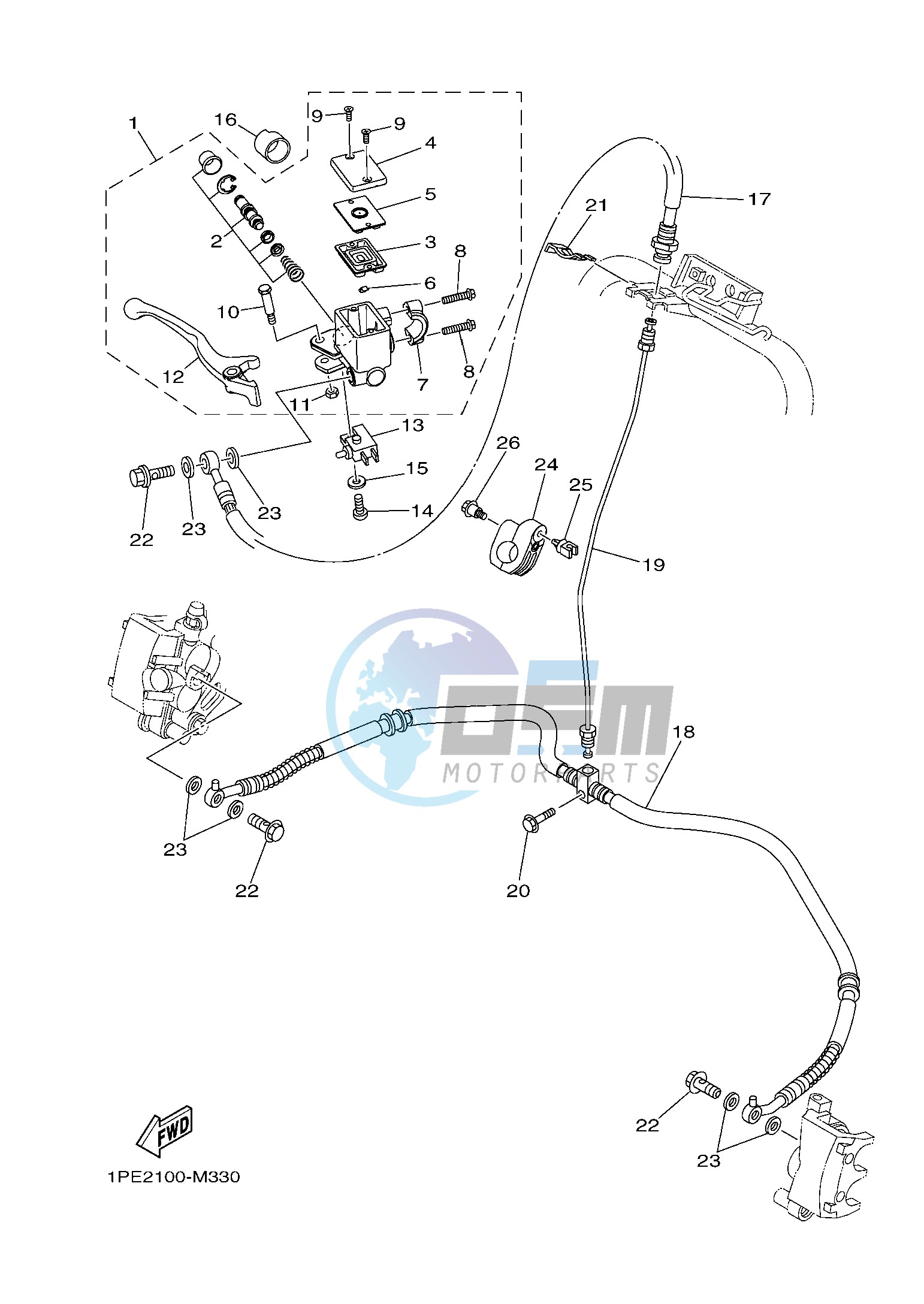 FRONT MASTER CYLINDER