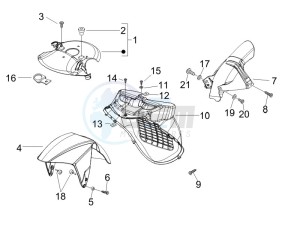 Runner 200 VXR 4t e3 drawing Wheel housing - Mudguard