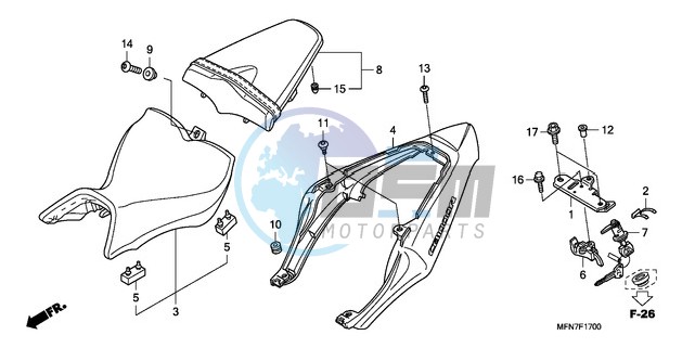 SEAT/SEAT COWL