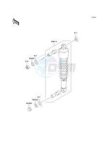 BR 125 B [WIND 125] (B2) B2 drawing SUSPENSION_SHOCK ABSORBER