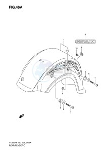 VL800 (E3-E28) VOLUSIA drawing REAR FENDER (VL800CK7)