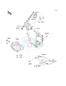 KL 650 A [KLR650] (A10-A14) [KLR650] drawing FRAME