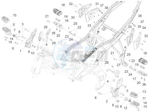 ETV Caponord 1200 USA USA drawing Foot rests