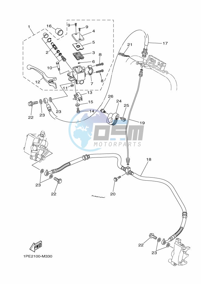 FRONT MASTER CYLINDER