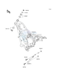 KDX 200 H (H10-H11) drawing FRAME