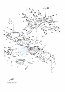 XSR700 MTM690D (BCN1) drawing SIDE COVER