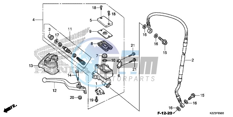 FRONT BRAKE MASTER CYLINDER