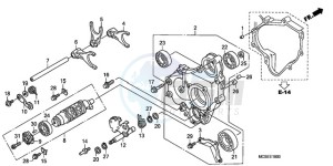 ST1300A9 Korea - (KO / ABS MME) drawing GEARSHIFT DRUM