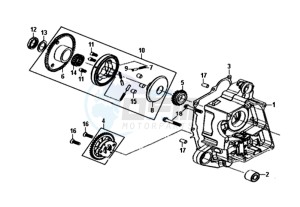 JET 4 50cc (L8) EU EURO4 drawing CRANKCASE DEEL  RIGHT / OIL PUMP