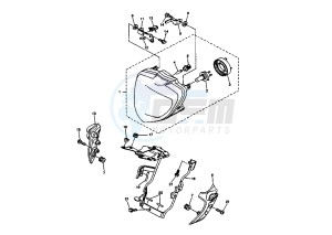 FZ6 600 drawing HEADLIGHT