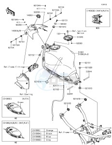 NINJA 650 EX650KHF XX (EU ME A(FRICA) drawing Fuel Tank