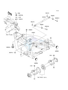 KAF 400 C [MULE 610 4X4 HARDWOODS GREEN HD] (C6F-C9F) C8F drawing SWINGARM