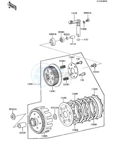 KX 80 E [KX80] (E2-E3) [KX80] drawing CLUTCH -- 84 KX80-E2- -