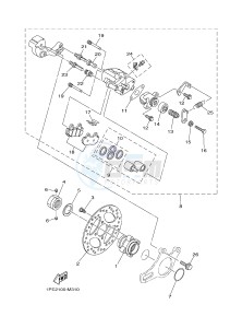 YFM700R YFM70RSXJ RAPTOR 700R (2LSH) drawing REAR BRAKE CALIPER