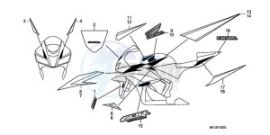 CBR600RR9 UK - (E / MME) drawing MARK/STRIPE (6)