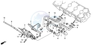 CBR600F drawing AIR SUCTION VALVE (AR/AW)