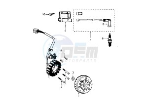 ELYSTAR - 125 cc drawing FLYWHEEL MAGNETO