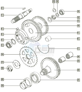 LUXE_25_T-X 50 T-X drawing Countershaft-mainshaft