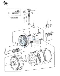 KDX 400 A [KDX400] (A1-A2) [KDX400] drawing CLUTCH