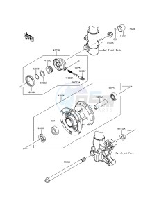 D-TRACKER KLX150HGF XX (EU ME A(FRICA) drawing Front Hub