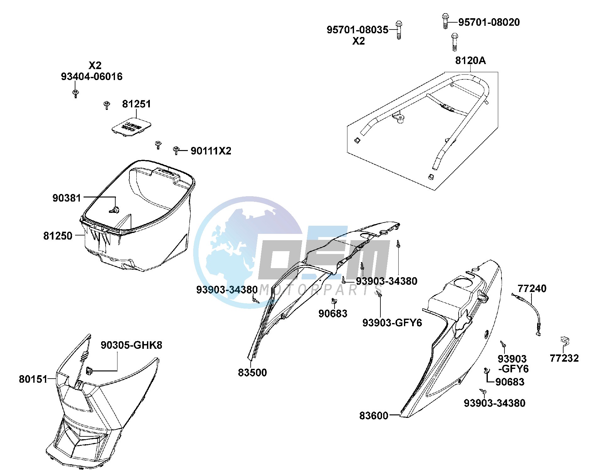 Body Cover - Luggage  Box