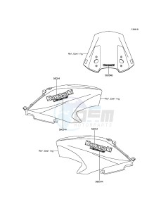 VERSYS_650 KLE650EFF XX (EU ME A(FRICA) drawing Decals(White)