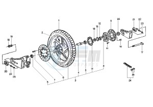 MITO EURO2 125 drawing REAR WHEEL