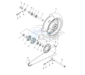 FZ1 1000 drawing REAR WHEEL