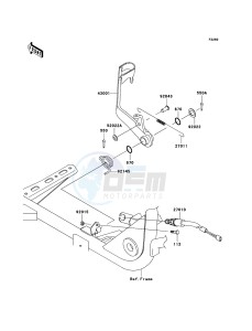 KVF360 4x4 KVF360A6F EU GB drawing Brake Pedal