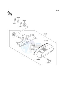 ELIMINATOR 125 BN125-A8 GB XX (EU ME A(FRICA) drawing Taillight(s)