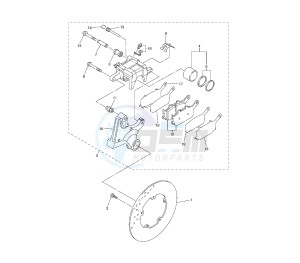 YZF R6 600 drawing REAR BRAKE CALIPER