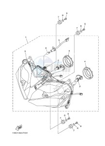 YZF-R25 249 (1WD9) drawing HEADLIGHT