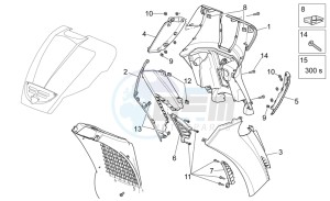 Scarabeo 300 Light e3 drawing Front body II