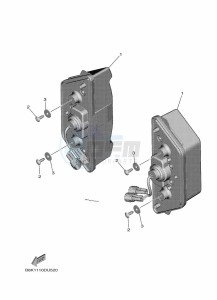 YXE850EBN YXE85WPBK (B0D1) drawing TAILLIGHT