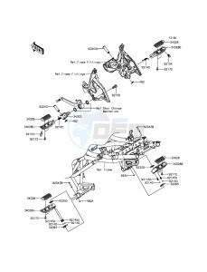 VERSYS 650 KLE650EGF XX (EU ME A(FRICA) drawing Footrests