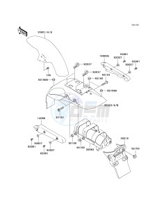 BN 125 A [ELIMINATOR 125] (A6F-A9F) A7F drawing FENDERS