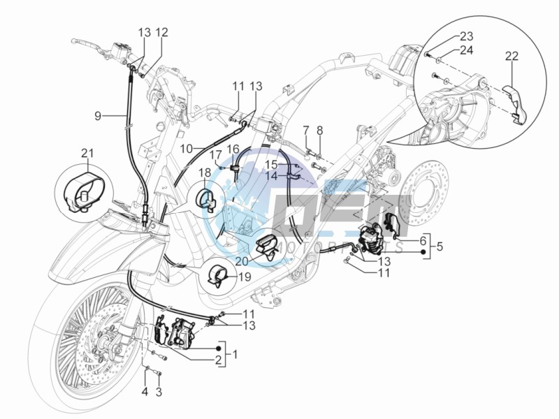 Brakes pipes - Calipers